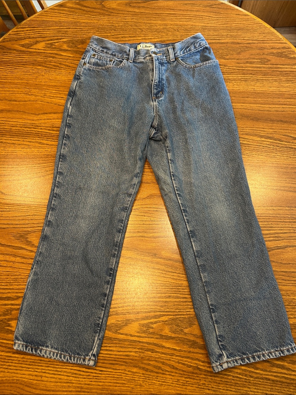 L.L. Bean Flannel Lined Jeans 12P